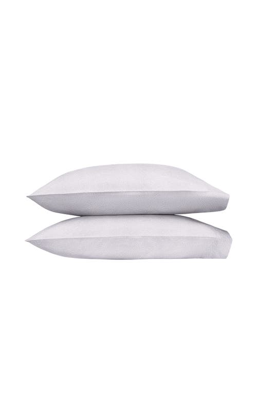 Matouk Jasper Set Of 2 Cotton Sateen Pillowcases In Neutral