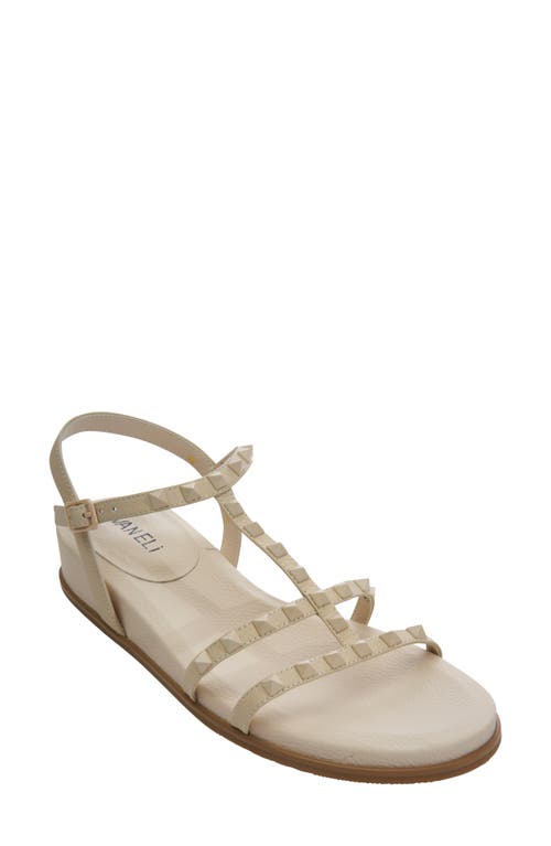 Nelina T-Strap Sandal in Cream
