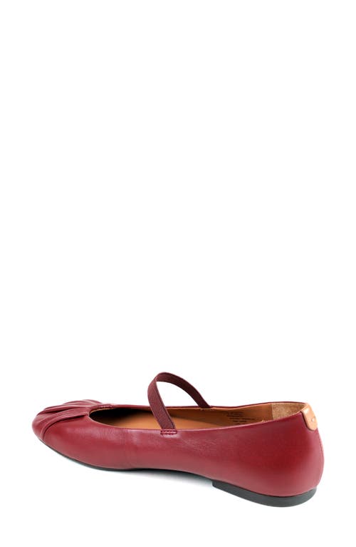 Gentle Souls By Kenneth Cole Walden Mary Jane Flat In Rio Red Leather