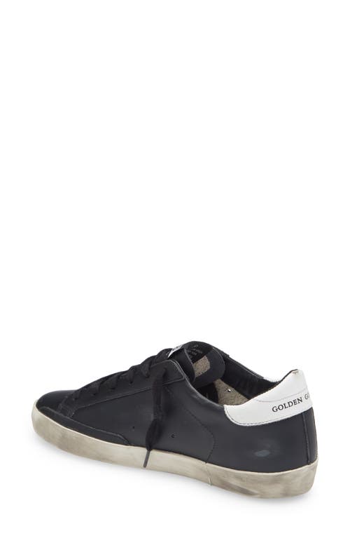 Golden Goose Super-star Low Top Sneaker In Black/white