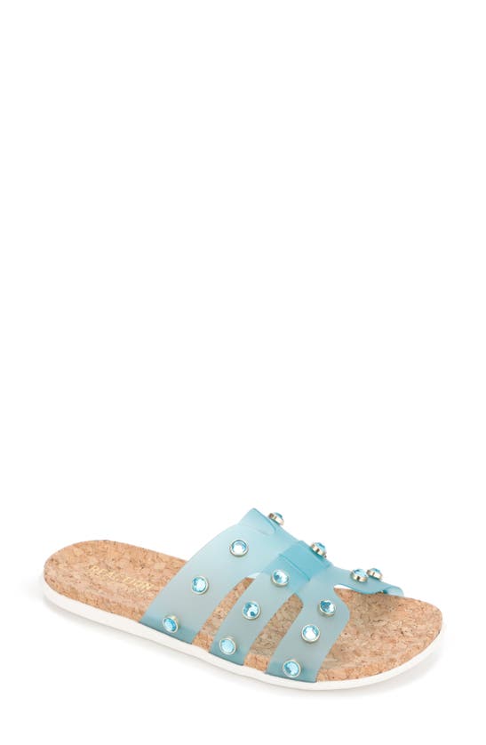 Reaction Kenneth Cole Embellished H-band Sandal In Aqua
