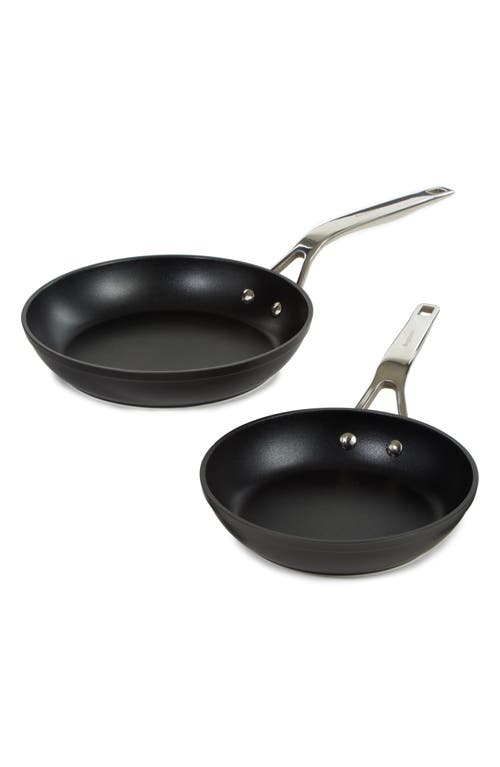 Berghoff Hard Anodized 2-piece Fry Pan Set In Black