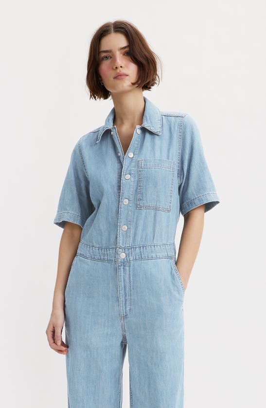 Shop Levi's® Heritage Short Sleeve Jumpsuit In Glad To Meet You