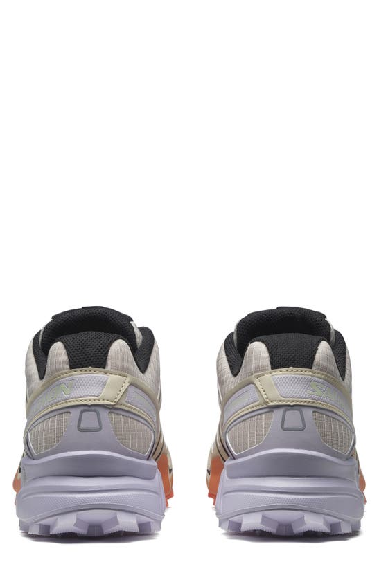 Shop Salomon Gender Inclusive Speedcross 3 Sneaker In Cement/ Black/ Orchid Petal