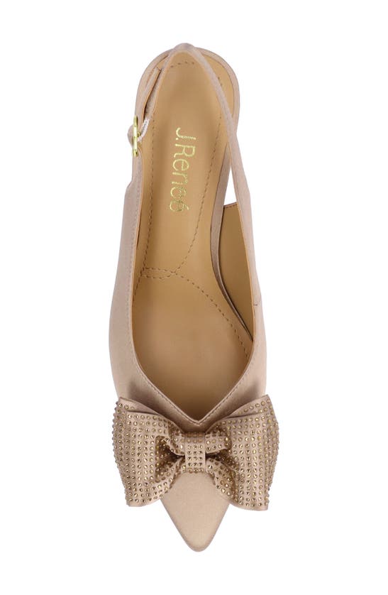 Shop J. Reneé Weslee Slingback Pointed Toe Pump In Beige