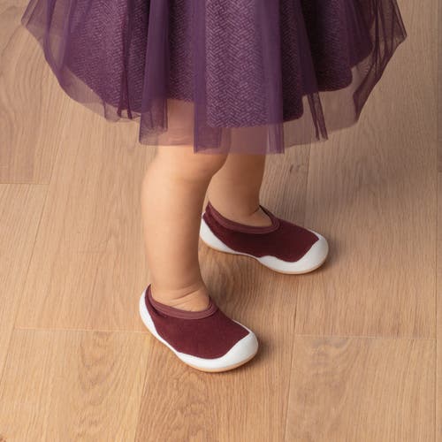 Komuello Toddler Sock Shoes Flat In Plum