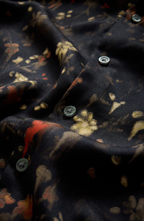 JOHN VARVATOS JOHN VARVATOS ROSS FLORAL BUTTON-UP SHIRT