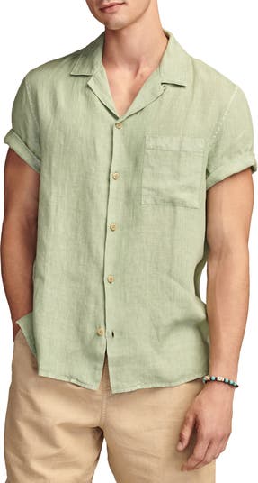 Solid Linen Camp Shirt