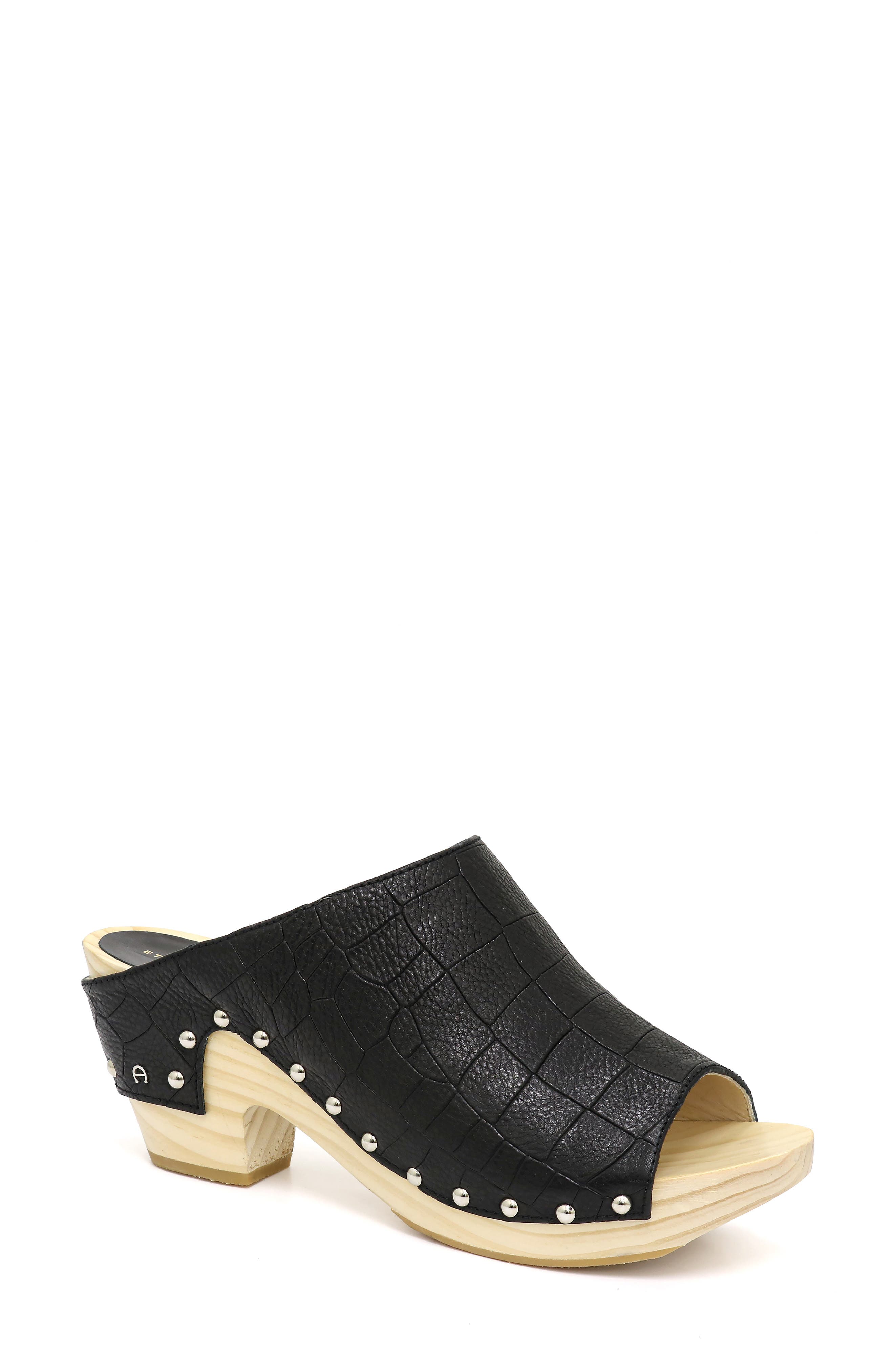 Etienne aigner yael leather clogs Clearance