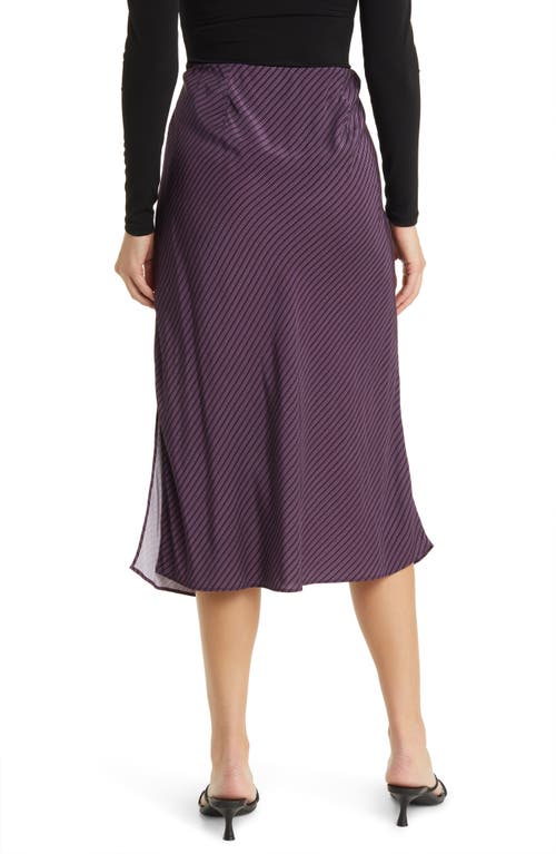 Shop Madewell The Layton Midi Slip Skirt In Smoldering Plum