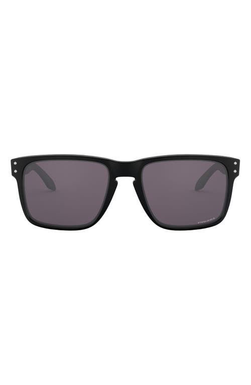 Oakley Holbrook XL 59mm Polarized Sunglasses in Matte Black/Prizm Grey at Nordstrom