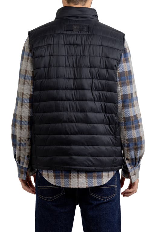 Shop Rainforest Water Resistant Quilted Vest In Black Dusk