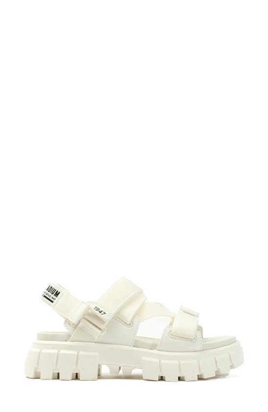 Palladium Revolt Mono Platform Sandal In Star White