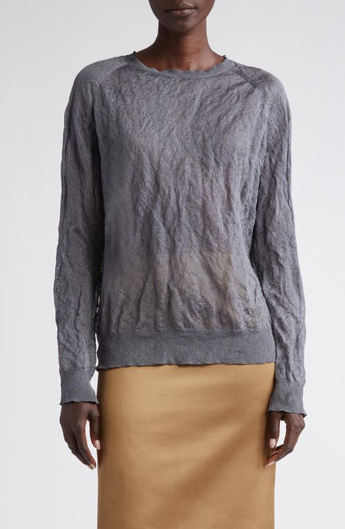 Altuzarra Terry Metallic Crinkle Texture Sweater Truffle at Nordstrom,