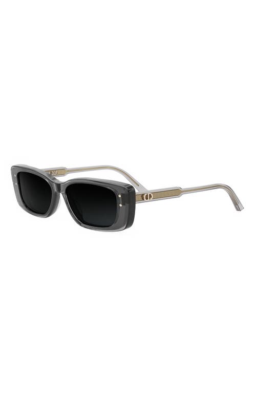 Shop Dior ‘highlight S2i 53mm Rectangular Sunglasses In Grey/other/gradient Smoke