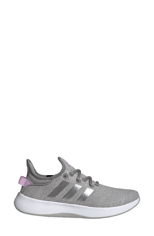 Adidas Originals Adidas Cloadfoam Pure Running Shoe In Grey/silver Met./lilac