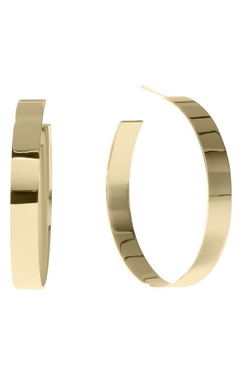 Lana 35mm Flat Vanity Hoops in Yellow Gold at Nordstrom