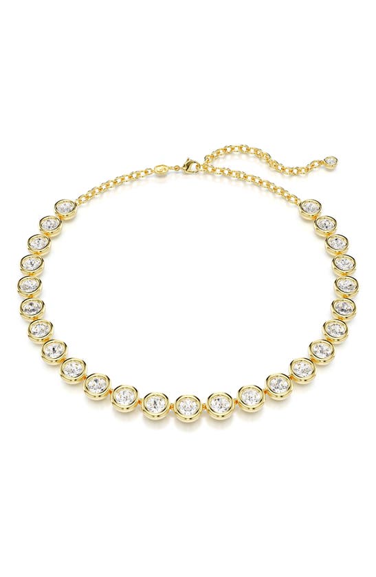 Shop Swarovski Imber Collar Necklace In Gold