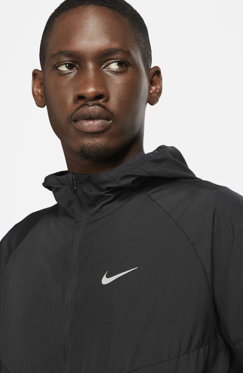 Shop Nike Repel Miler Jacket In Black/black