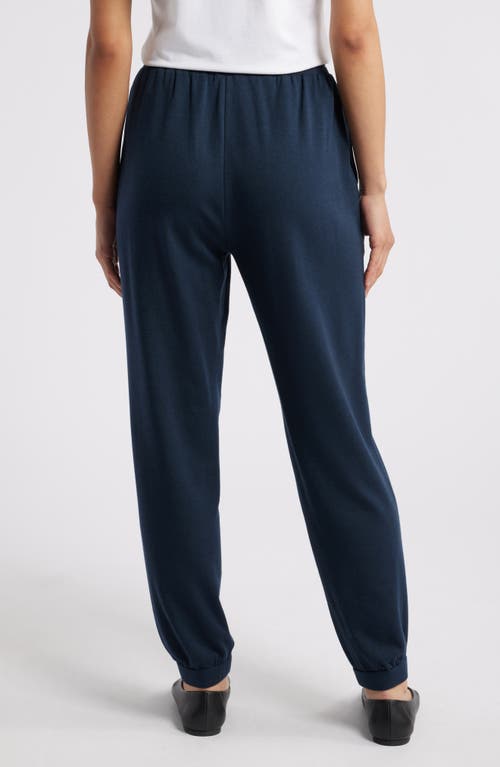 Shop Eileen Fisher Ankle Joggers In Deep Adriatic