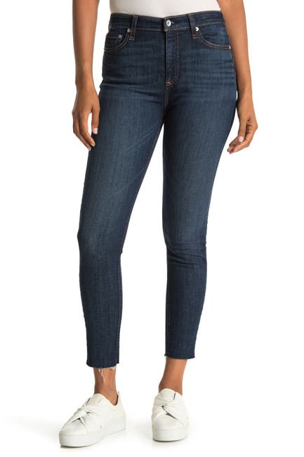 Image of Rag & Bone High Rise Ankle Skinny Jeans