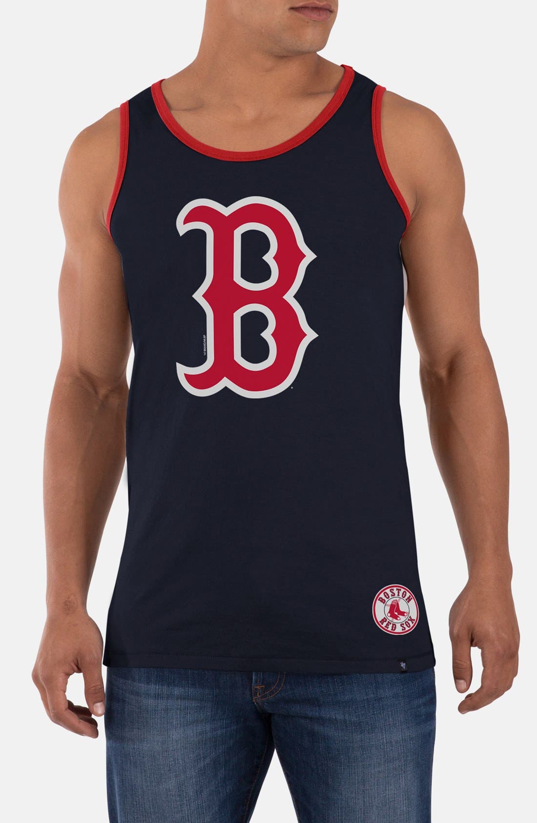 47 Brand 'Boston Red Sox Sure Shot' Trim Fit Graphic Tank Nordstrom