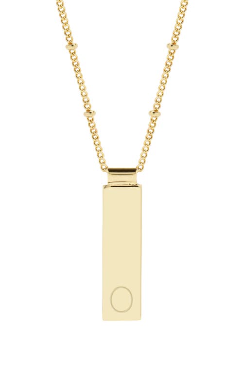 Maisie Initial Pendant Necklace in Gold O