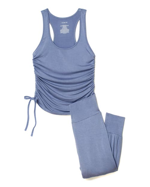 Shop Adore Me Jayden Pajama Tank & Pant Set In Dark Purple