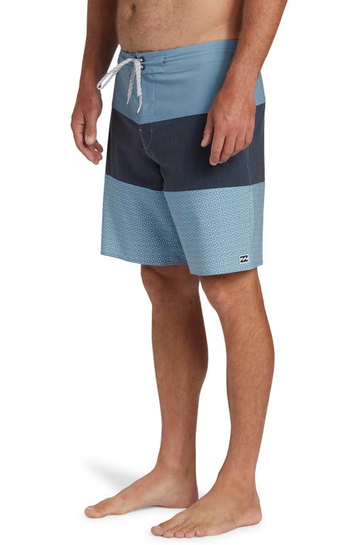 Shop Billabong Tribong Lo Tide Water Repellent Board Shorts In Washed Blue