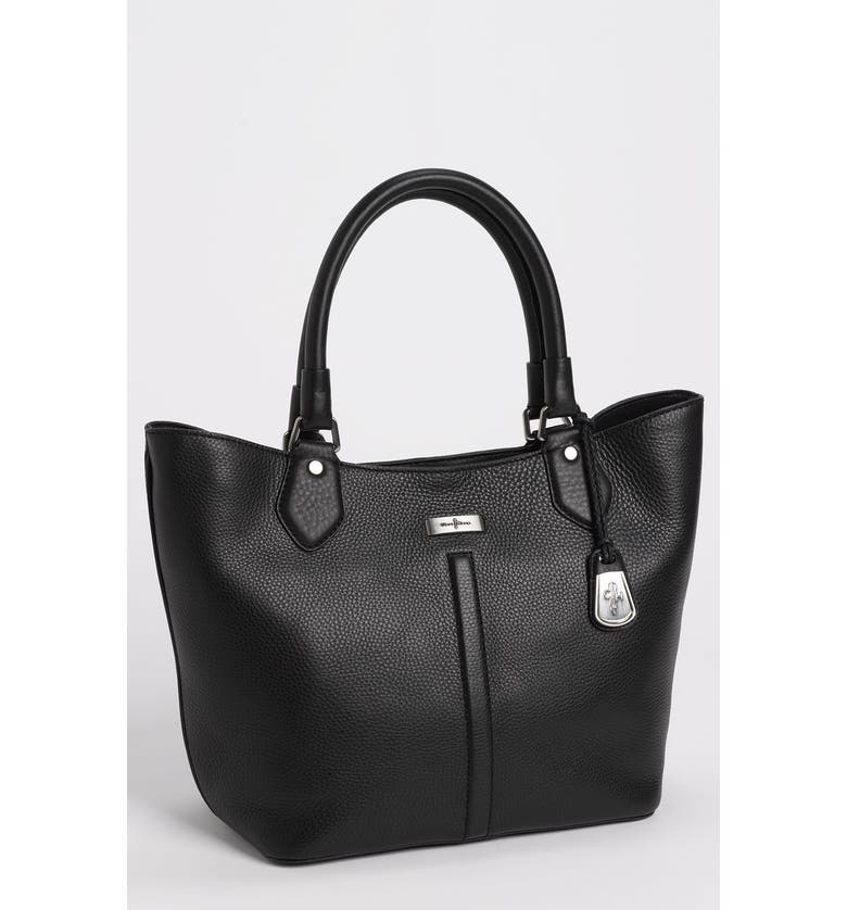 Triangle Small Leather Tote