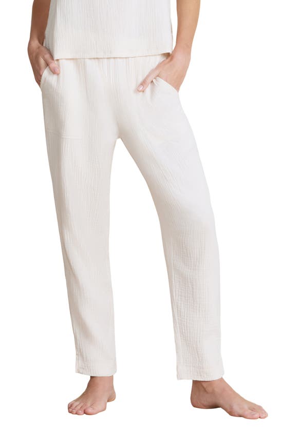 Shop Barefoot Dreams Malibu Collection® Sun Soaked Crop Sleep Pants In Sand Dune