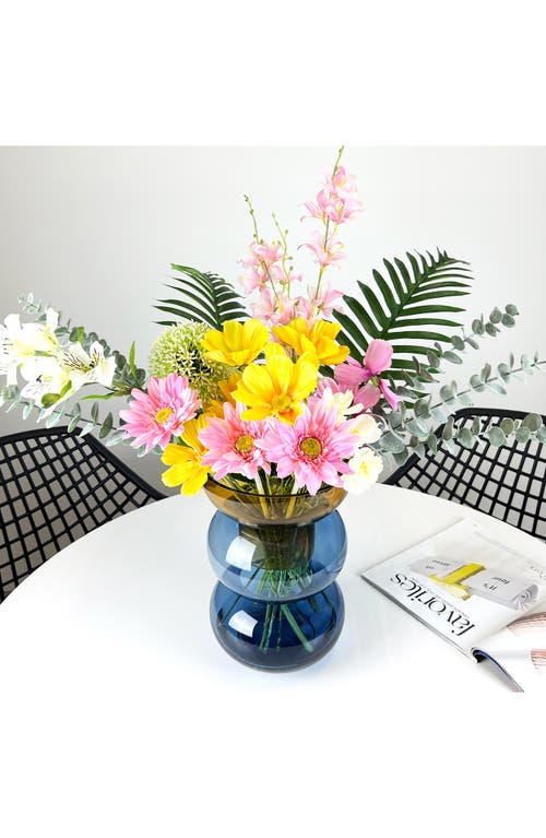 Cloudnola Bubble Reversible Vase In Blue/yellow
