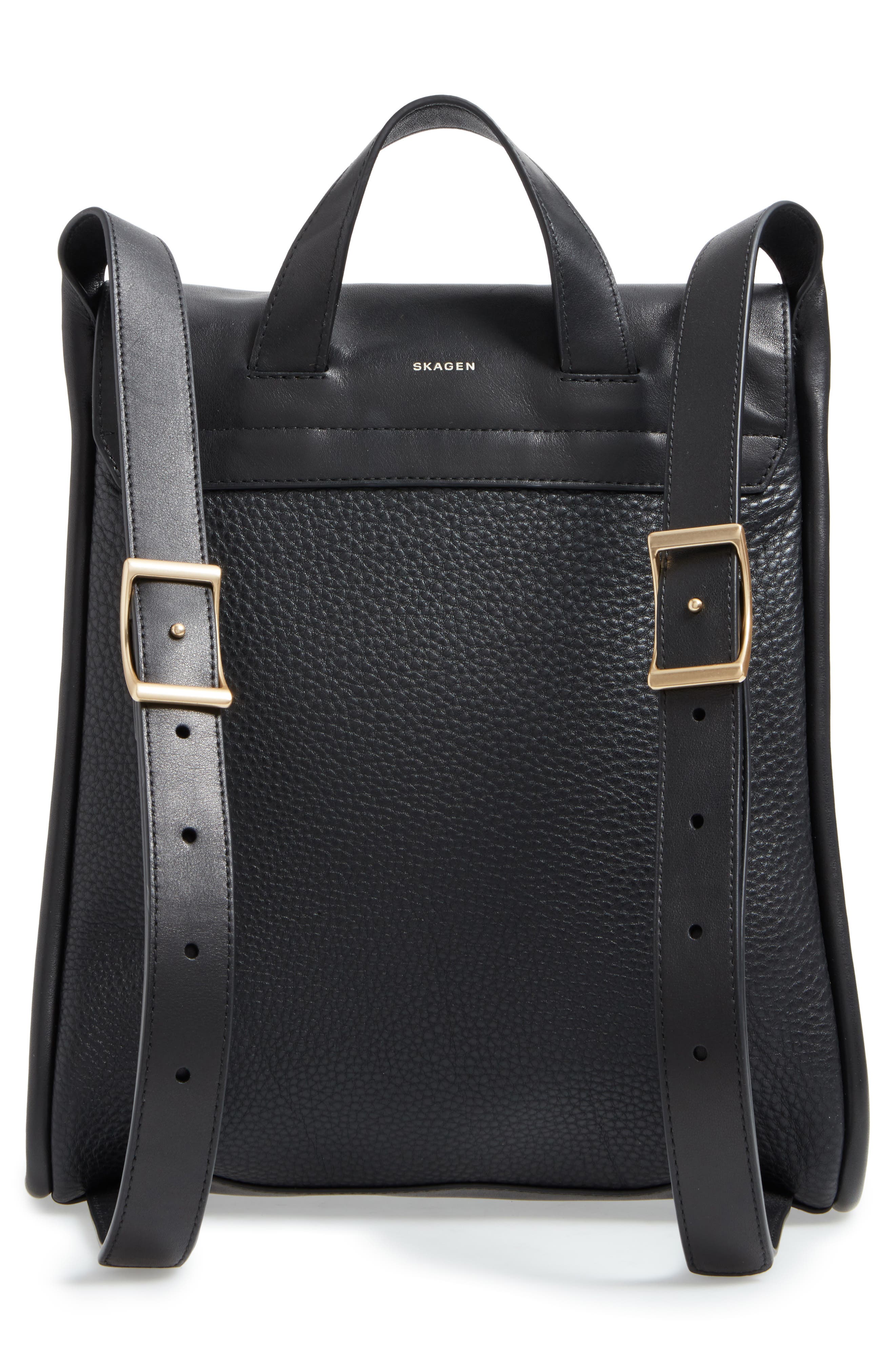 skagen ebba leather backpack