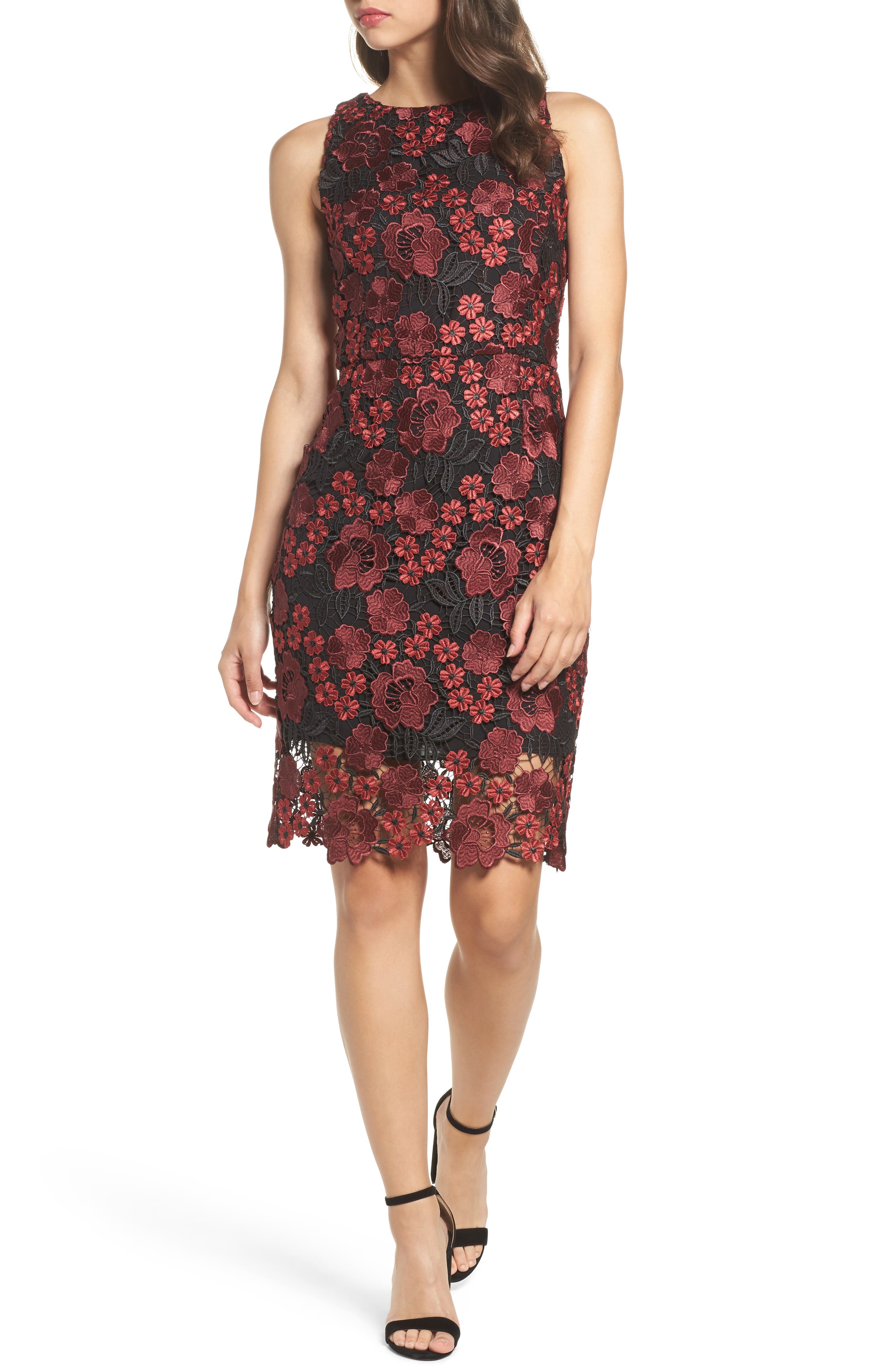 Forest Lily Lace Sheath Dress | Nordstrom