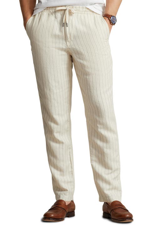 Stripe Linen Blend Pants