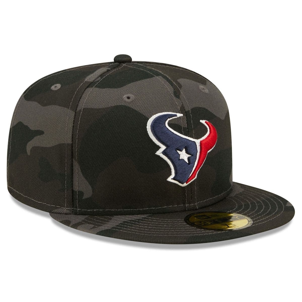 New Era Men's New Era Black Houston Texans Camo 59FIFTY Fitted Hat ...