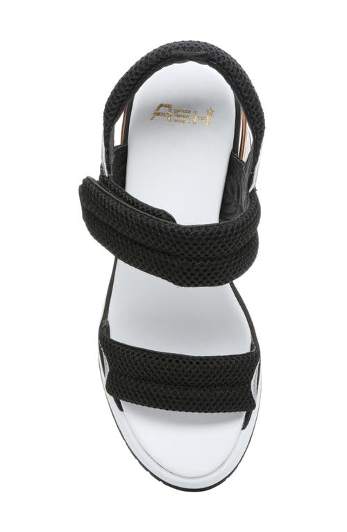 Ash Cosmos Sandal In Black/silver/black