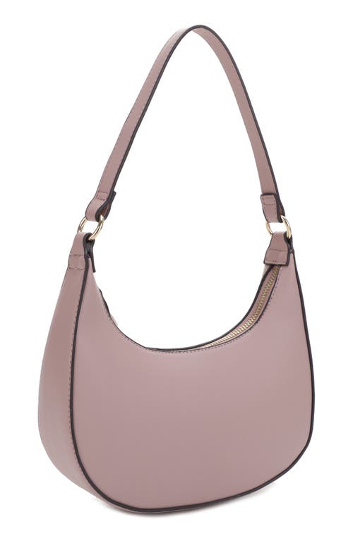 Mali + Lili Leilani Vegan Leather Baguette Bag In Mauve