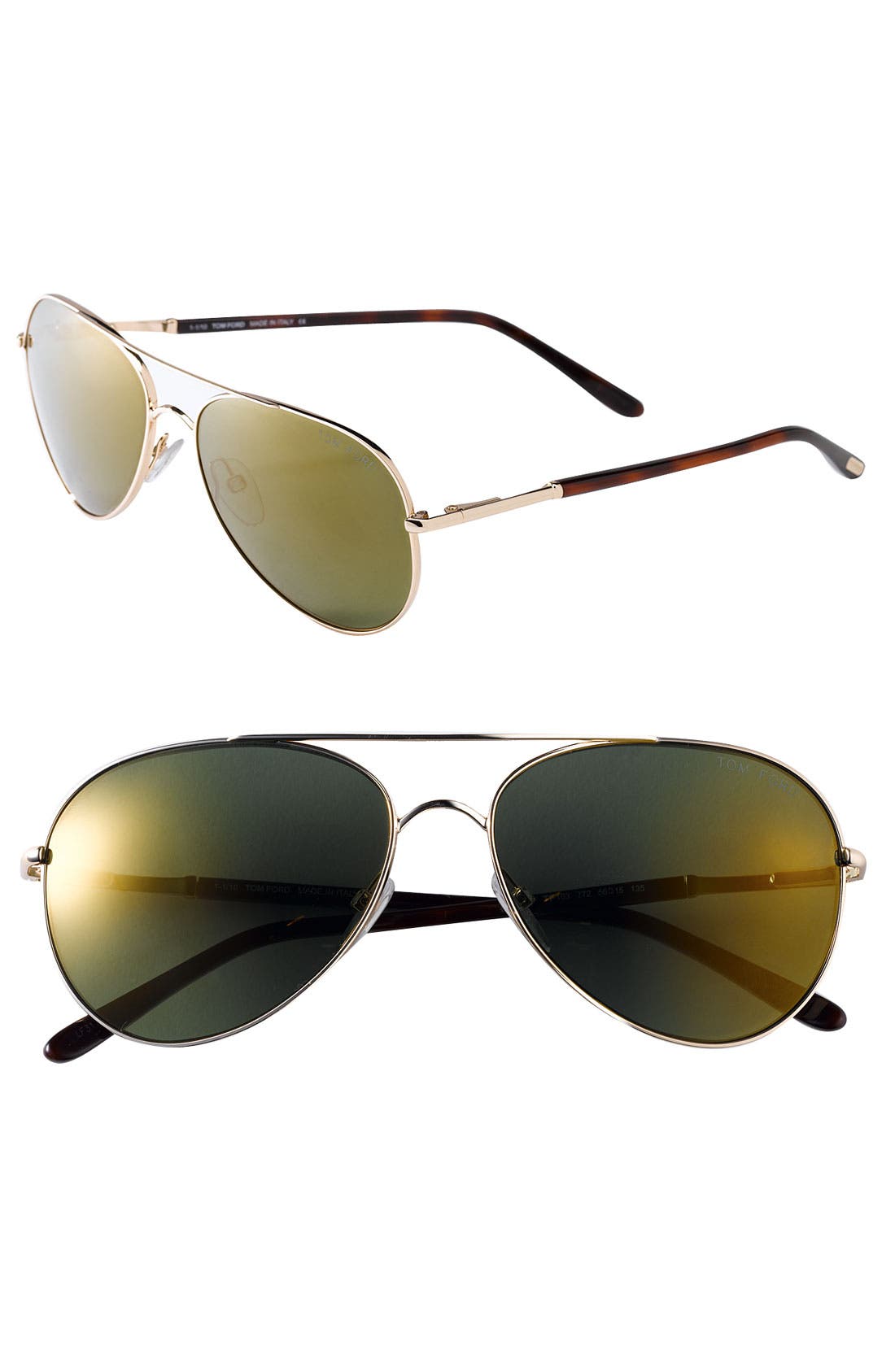 Tom Ford 'Hunter' Metal Aviator Sunglasses Nordstrom