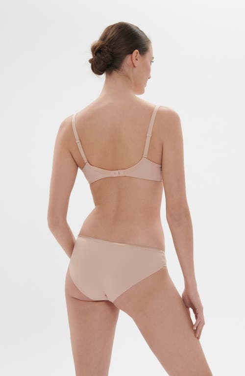 Shop Simone Perele Andora Embroidered Bikini In Peau Rose