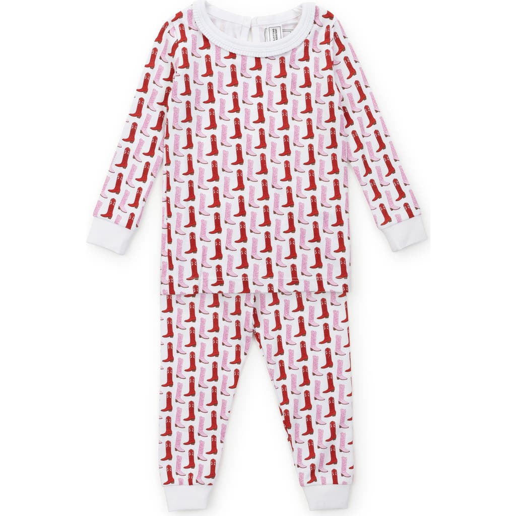 Shop Lila And Hayes Ava Girls' Pajama Pant Set In City Boots