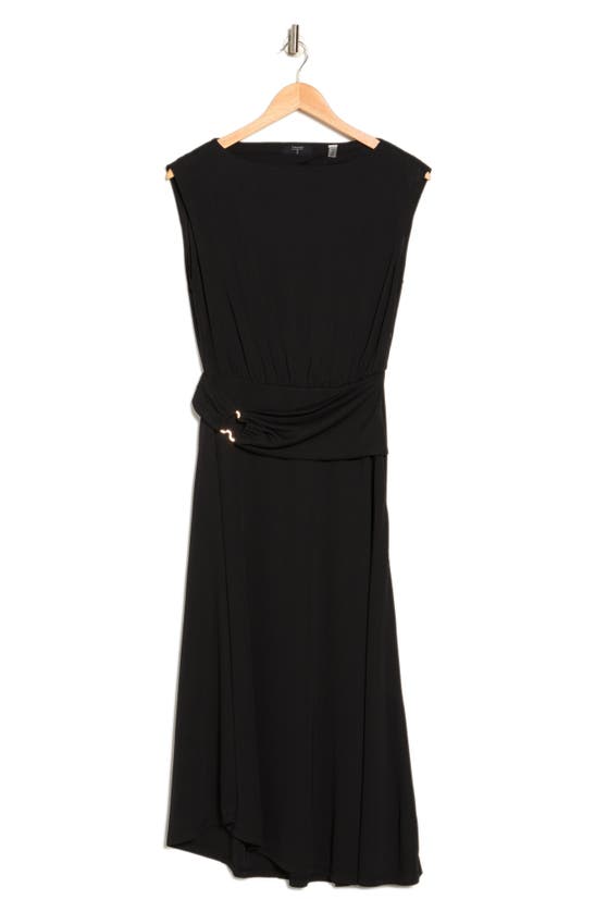 T Tahari Sleeveless Ring Jersey Dress In Black | ModeSens