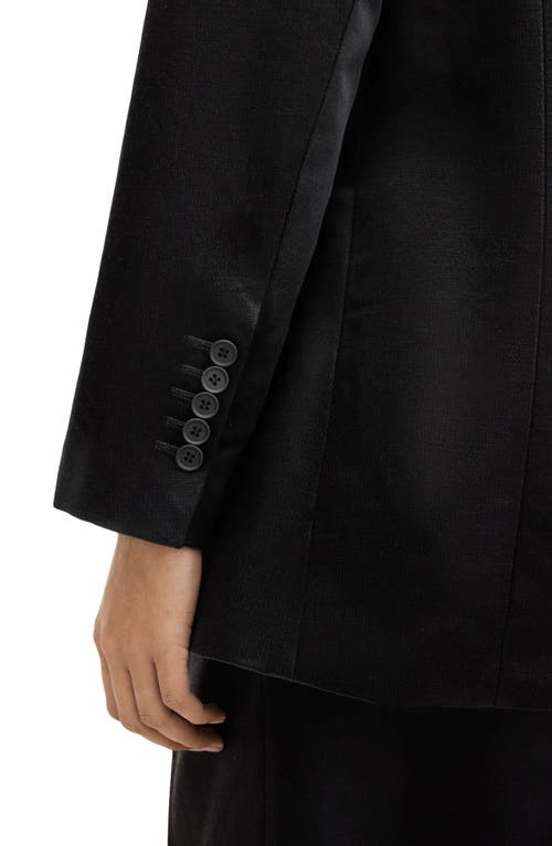 Shop Allsaints Sae Satin Blazer In Black