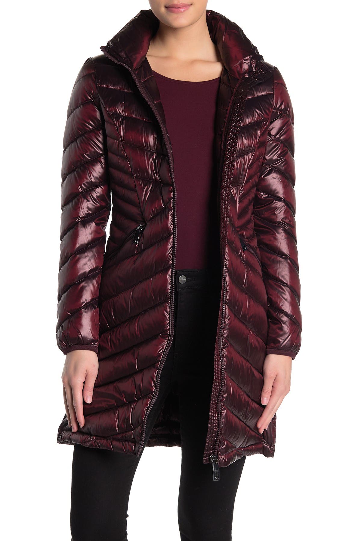 calvin klein packable quilted down jacket