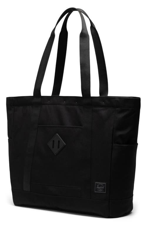 Shop Herschel Supply Co . Heritage Recycled Twill Tote In Black Tonal