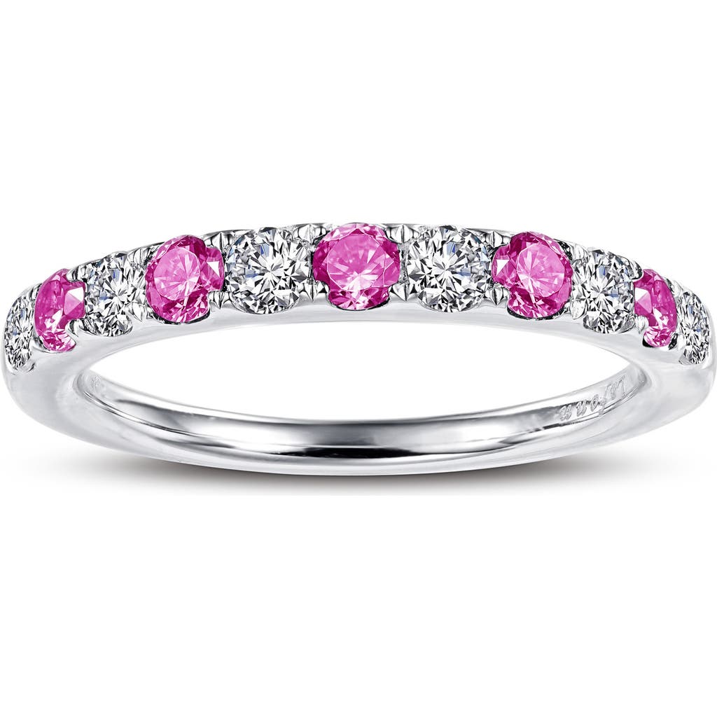 Lafonn Simulated Diamond Birthstone Band Ring In October - Pink/silver