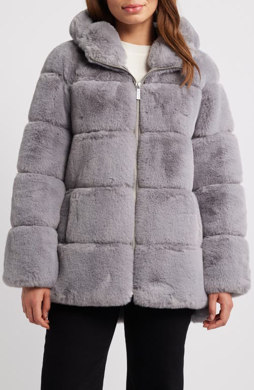 Michael Kors Faux Fur Jacket in Grey 