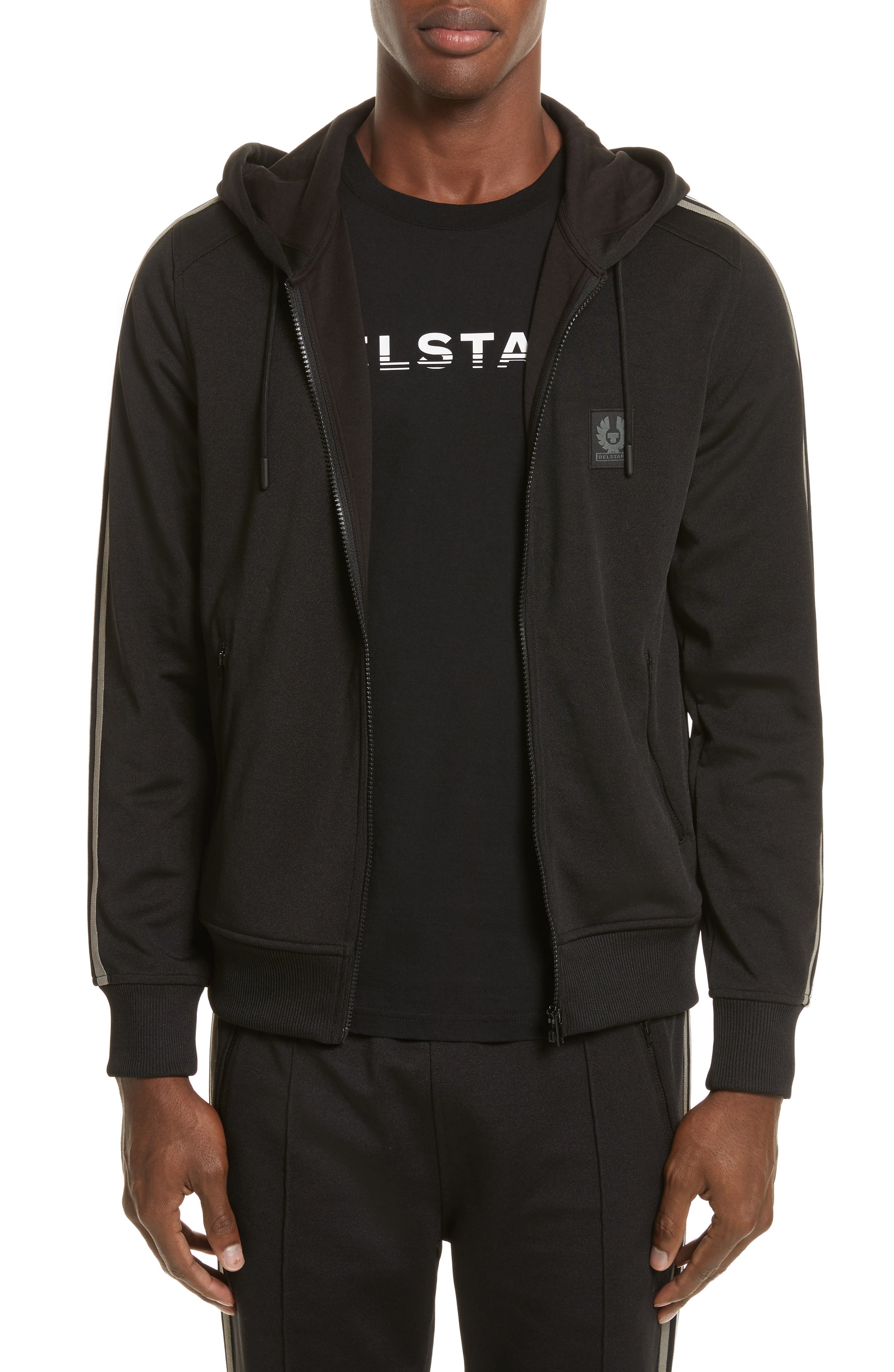 belstaff zip hoodie