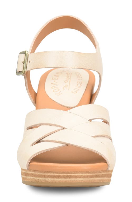 Shop Kork-ease ® Hutton Ankle Strap Platform Sandal In Natural F/g