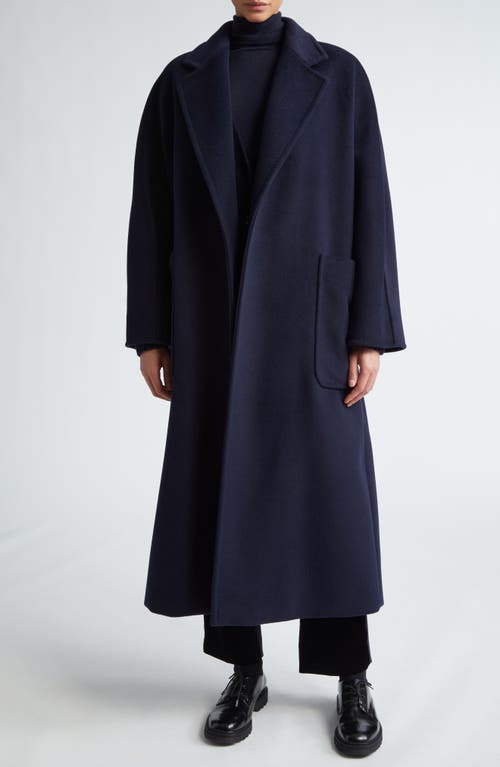 Shop Max Mara Locri Cashmere Belted Coat In Ultramarine